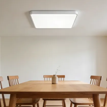 Indoor ceiling lighting with warm feel