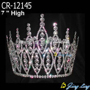 Rhinestone pageant crowns and tiaras