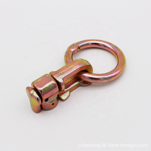 2 Inch Cargo Lashing Belt with Ratchet and O-Ring Fitting for E-Track - Horizontal Galvanized