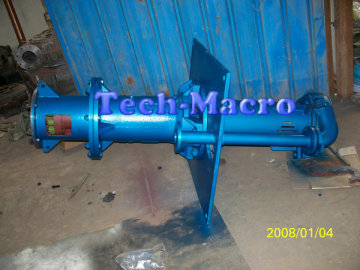 Vertical centrifugal sump slurry pumps for handing abrasive