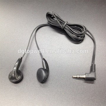 cheap dispoable earphone earbuds in PE bag