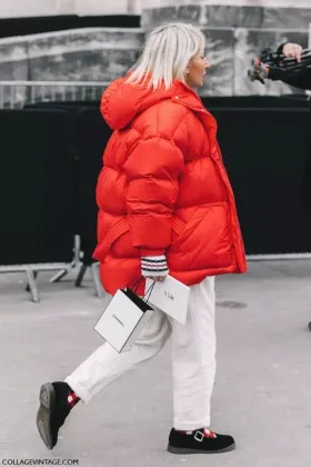 Girls' down puffer jacket