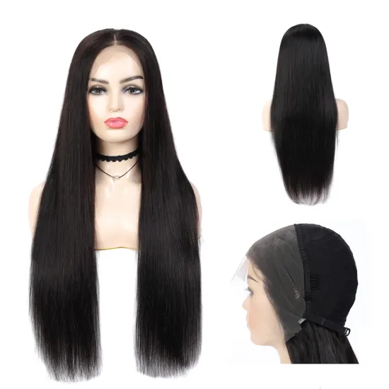 X-tress wholesale cheap price  lace frontal Wigs Natural Color water wave Indian Hair lace front Wig