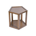 Elegant Wooden Coffee Table in Pentagonal Shape