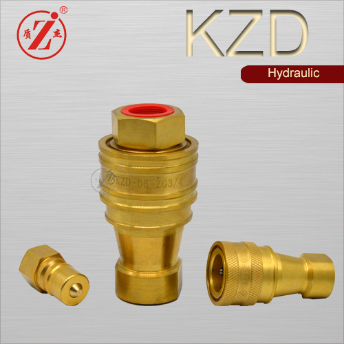 Hydraulic ISO A Quick Release Coupling 1/2" BSP Thread With PVC Dust Plug & Cap