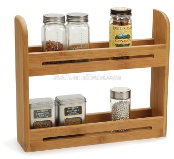 kitchen 2 tier wood bamboo spice rack bamboo display rack