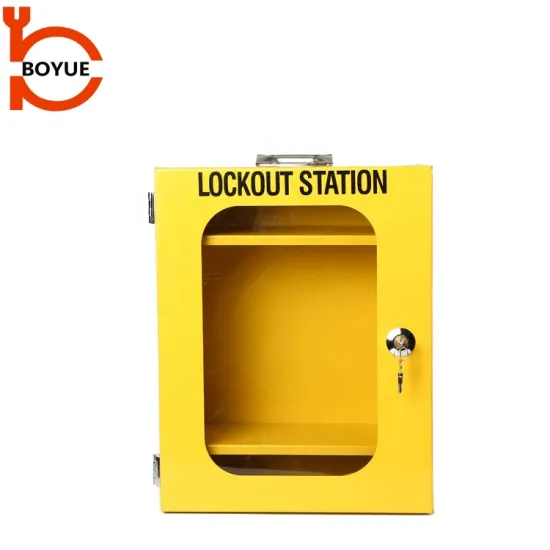 CE Certified Boyue Industrial Lockout Station with Two Adjustable Separators for Equipment Maintenance