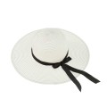 Foldable Bowknot Wide Brim Straw Hat Summer