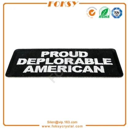 Proud Deplorable American patch embroidered