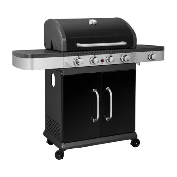 Outdoor Party Stainless Steel Large Bbq Grill 6 Burners Cast Iron Gas Barbecue Grills