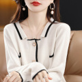 Collared lapel small fragrance style coat female