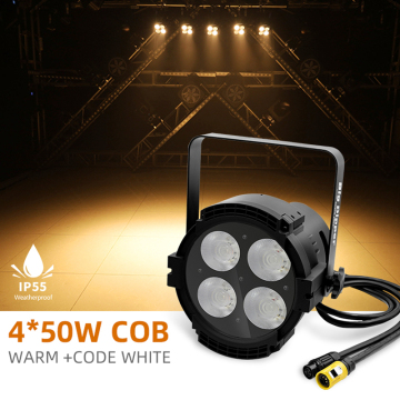 Big Bipper IP55 4pcs 50w Cold White White Lights Attrezzatura da illuminazione da palco DJ Waterproof 200W par Light