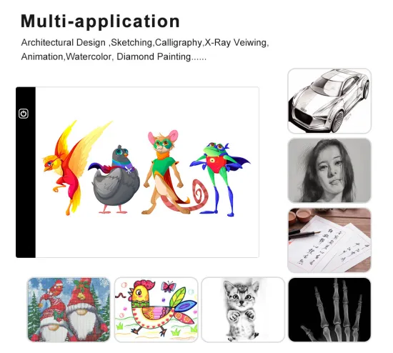 JSKPAD Led drawing pad tablet adjust brightness