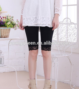 PN03 Women white cotton lace anti emptied leggings