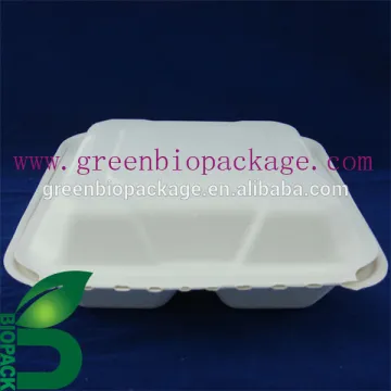 disposable bagasse pulp bento boxes