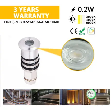 SYA-101 Mini IP68 Recessed LED Deck Lights - Compact Inground Landscape Lighting for Stairs & Patios