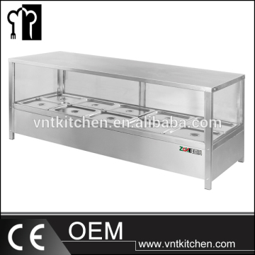 Buffetausrüstung gerade Glasbuffet Display