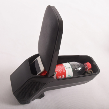 Universal Car Console Box Armrest Accessory in Black, Beige, and Grey Plastic