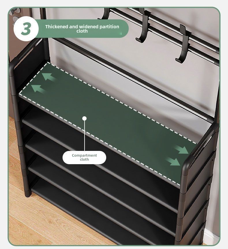 Multi-Layer Shoe & Coat Rack