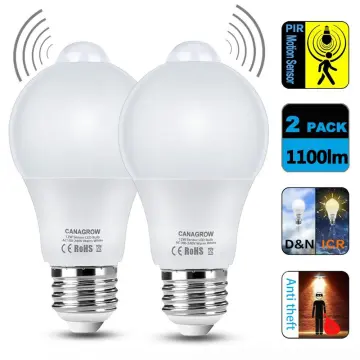 LED PIR Built-In Infrared Sensor and Light Sensor light bulb