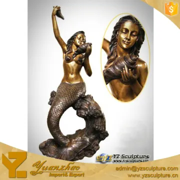 Garden Brass Mermaid Fountain GBF-G037V