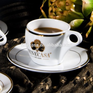 100CC Elegant Fine New Bone China Espresso Cup and Saucer of FINECASA