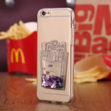 Colorful luxury fanny back case, liquid phone case for lg k7/k8 mobile phone case