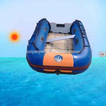 330cm inflatable PVC boat with plywood floor for sports, fishing, rescue and entertainment