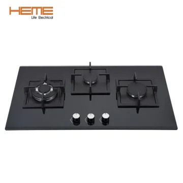 Tempered Glass Hob: 3 Burner Gas Stove with CE Approval