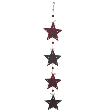 Christmas star shape wall sign decoration