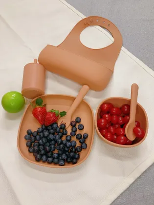 Baby Silicone Dinner Baby Feeding Supplies