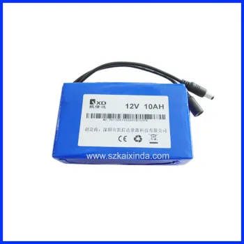 12V 10ah Li Polymer Battery Recahrgeable for Lights