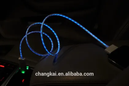 visible flowing cable