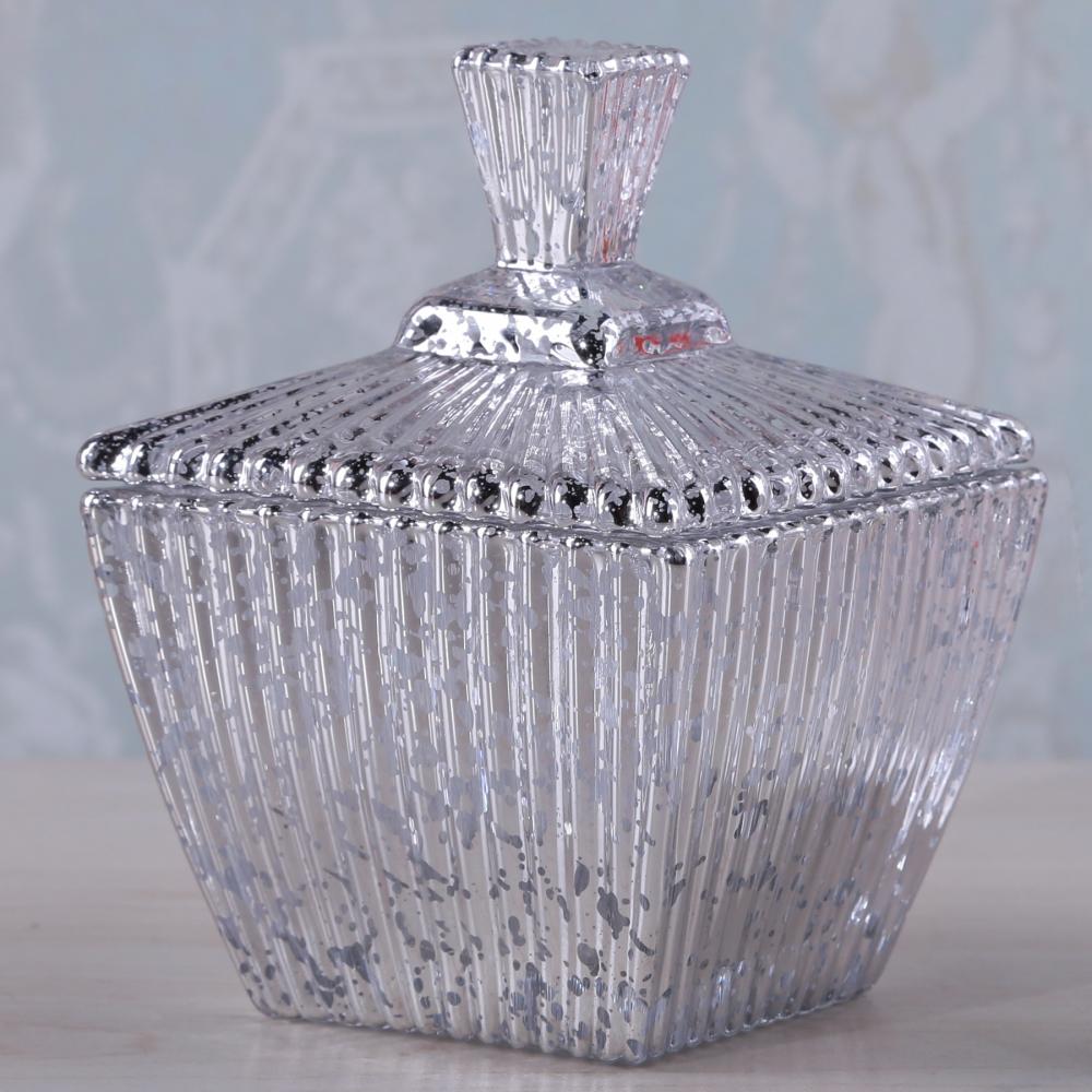 Br 1706 1square Glass Candy Jar Of Mercury Effectclear