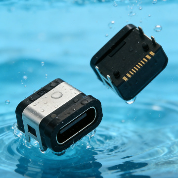 Waterproof Type-C Female Connector 5A 5V