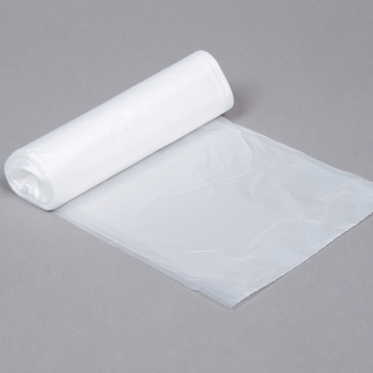 Environmentally-friendly customized logo printed heavy duty white black roll plastic packing rubbish bag