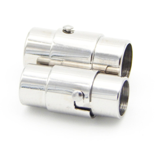 3/4/6mm Stainless Steel Snap Lock  Magnetic Clasp