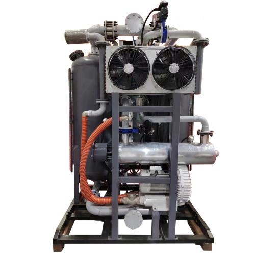 Blast heated zero gas consumption adsorption dryers