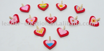 wooden clip decoration