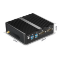 Fanless J4125 쿼드 코어 미니 PC 듀얼 LAN