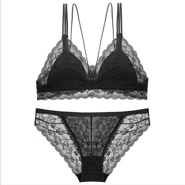 Sexy teen girls bralette and lace panty set