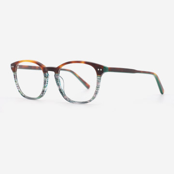 Round Laminated Acetate Unisex Optical Frames 23A3060