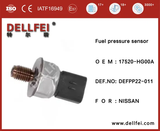 Fuel Rail Pressure Sensor 17520-HG00A for NISSAN