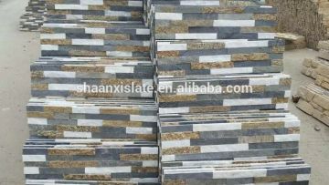 HY popular black stone and tiger skin yellow panels natural culture stone