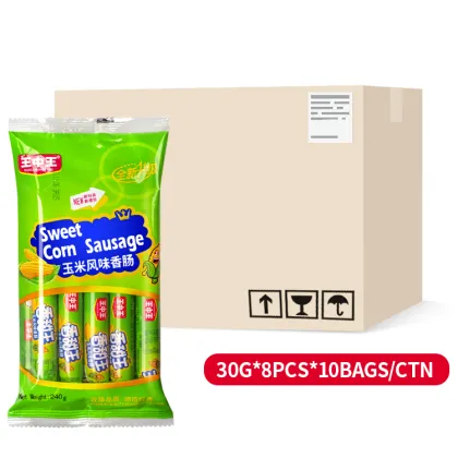 Wangzhongwang Sweet Corn Ham Sausage - Chinese Chundu Halal Wholesaler