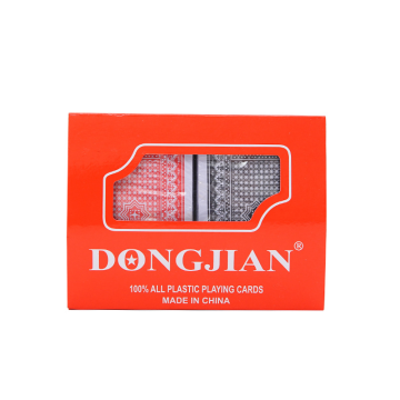 Wholesale Brand Waterproof Plastic Playing Cards with Custom Box Logo