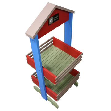 Toy car racing stand,wood display stand