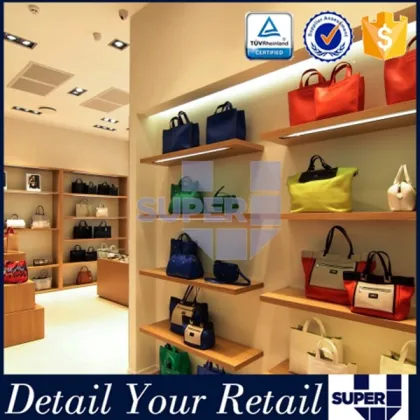 Brand retail lady bag store supplies furniture display shelf supplies