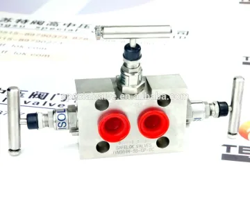 stainless steel 3-way valve manifold