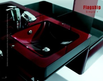 Glass basin